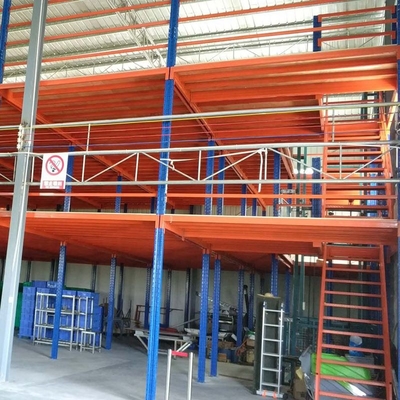 Assoalho de mezanino da armação de aço do ODM de 2 plataformas do mezanino do armazenamento dos assoalhos para a loja