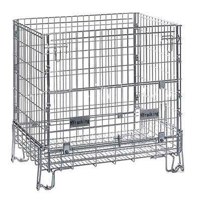 fio dobrável Mesh Storage Cages Odm da gaiola dobrável do fio 500kg