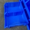 Porcas plásticas empilháveis azuis dos escaninhos 20kg - e - recipientes de armazenamento dos parafusos