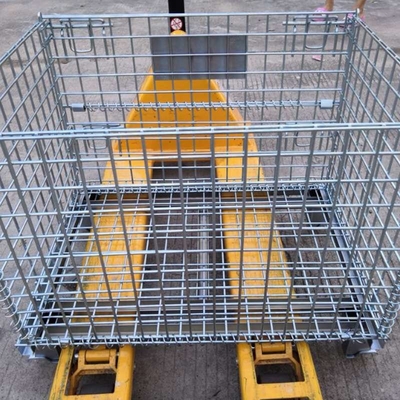 fio dobrável Mesh Storage Cages Odm da gaiola dobrável do fio 500kg