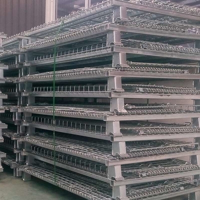 fio dobrável Mesh Storage Cages Odm da gaiola dobrável do fio 500kg
